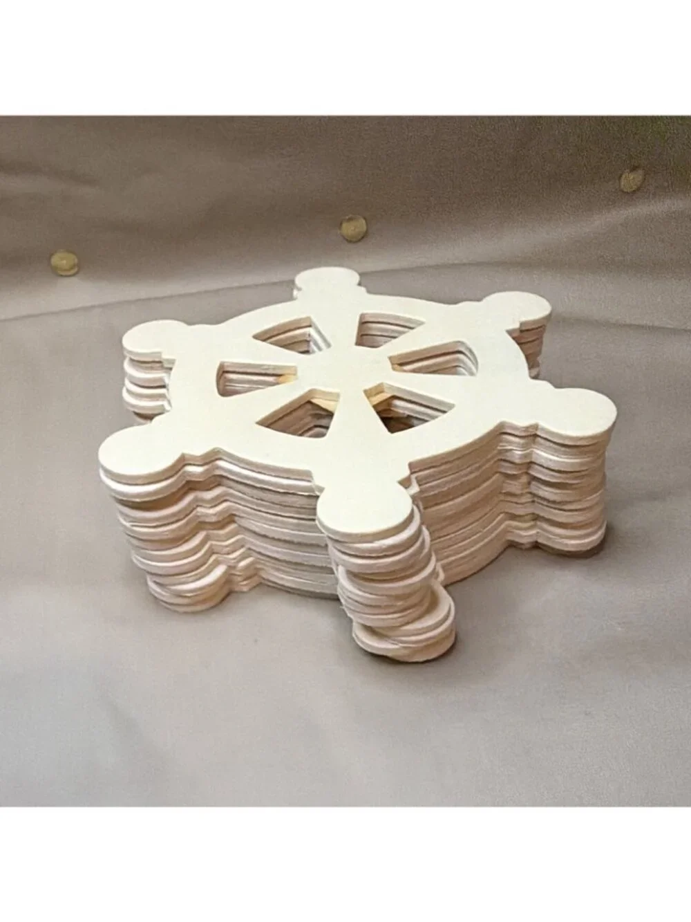 Provo Craft Unfinished Wood Ship Wheel Cutouts 5